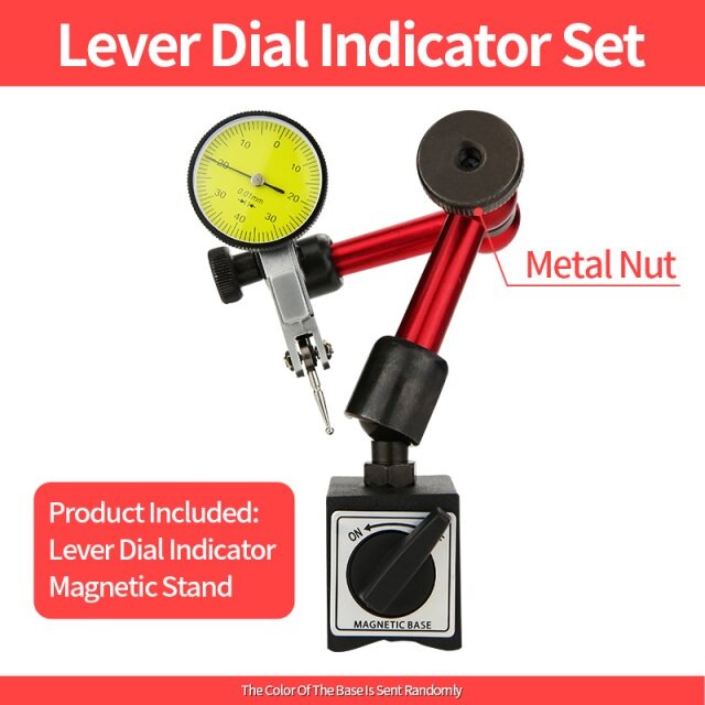 0-10mm/30mm/0.8mm Dial Indicator Magnetic Holder Dial Gauge Magnetic Stand Base Micrometer Measuring Tool