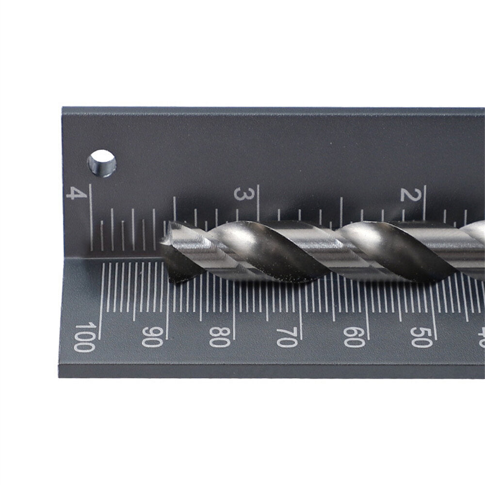 Aluminum Alloy Drill Bit Depth Stop Collar Locator with Magnetic Tool, Dual-Sided Scale, 0-100mm Measuring Range