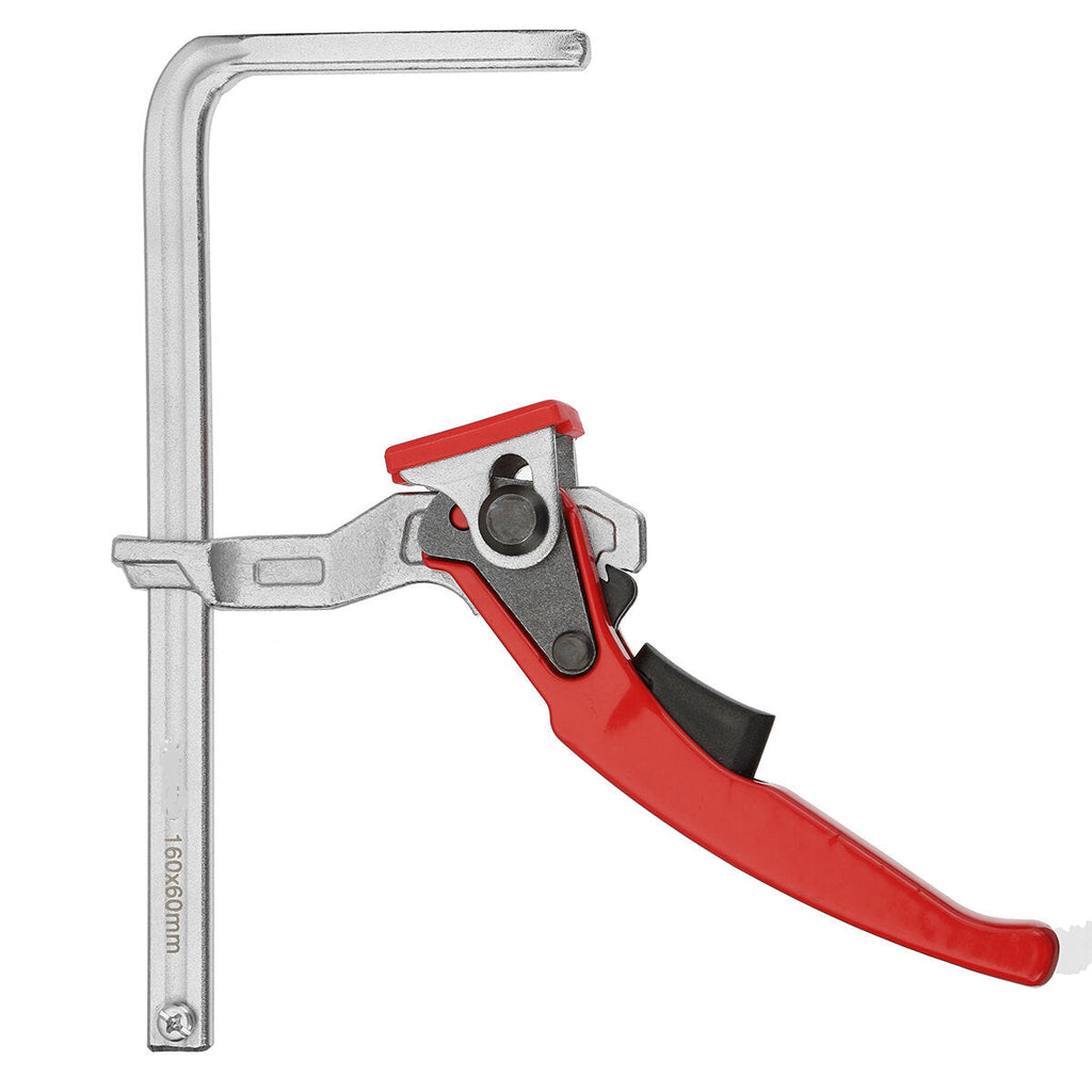 Quick Ratchet Track Saw Guide Rail Clamp for MFT Table - Fits Most Brands, 220kg Clamping Force, Durable Design