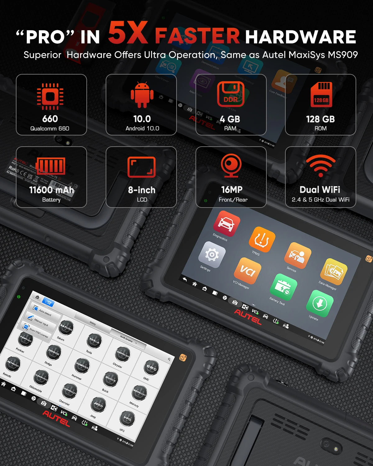 Car TPMS Diagnostic Tool Automotive Scanner w/ Full TPMS Fuction ECU Coding CAN FD DoIP K MK906PRO