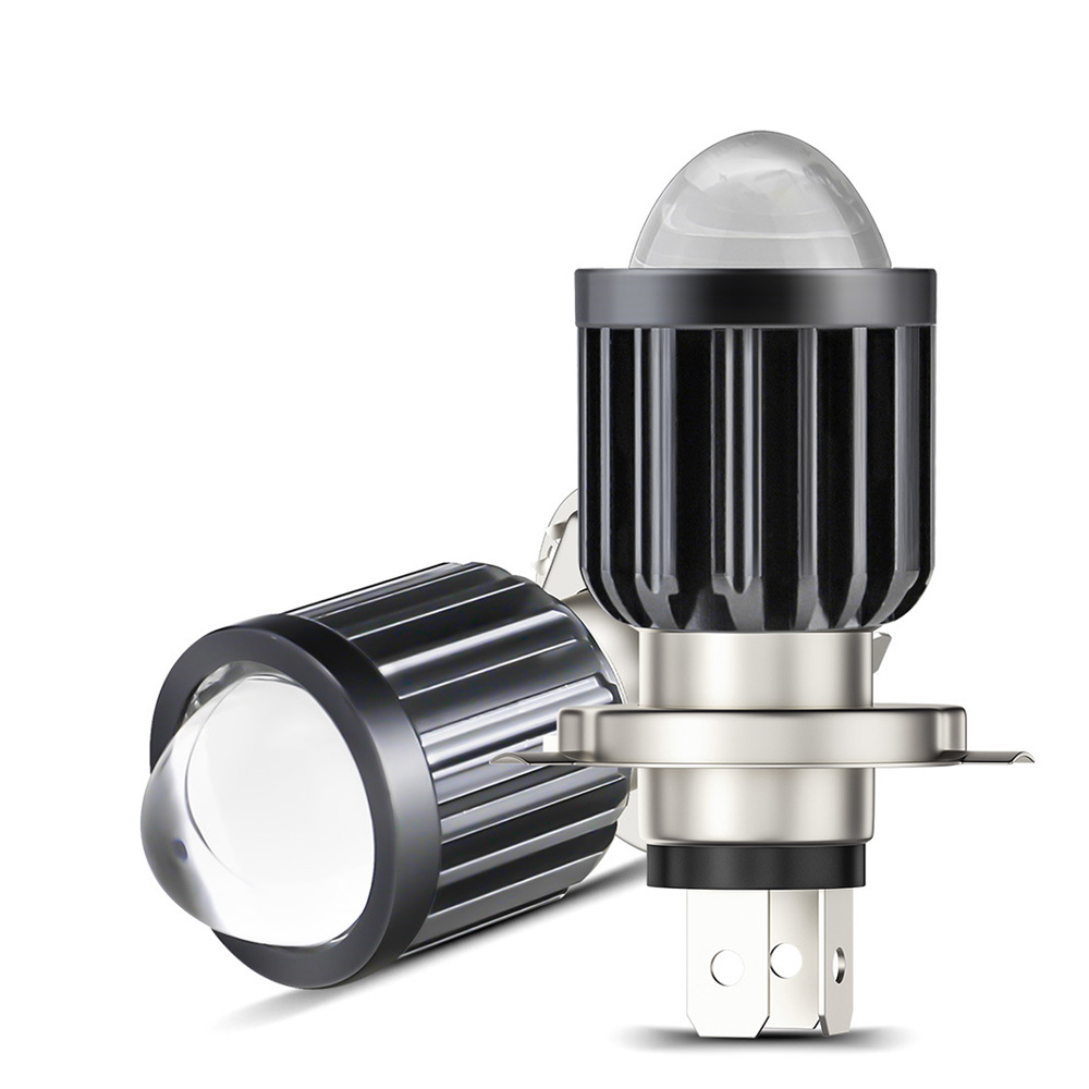 12V-80V 12W 1200LM Motorcycle H4 LED Headlight Bulb Super Bright Lens Headlamp Hi/Lo Beam Dual Color 6000K 3000K