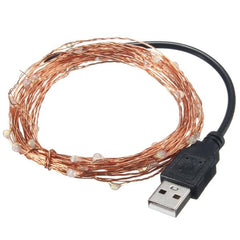 5M 50 LED USB Copper Wire LED String Fairy Light for Christmas Xmas Party Decor