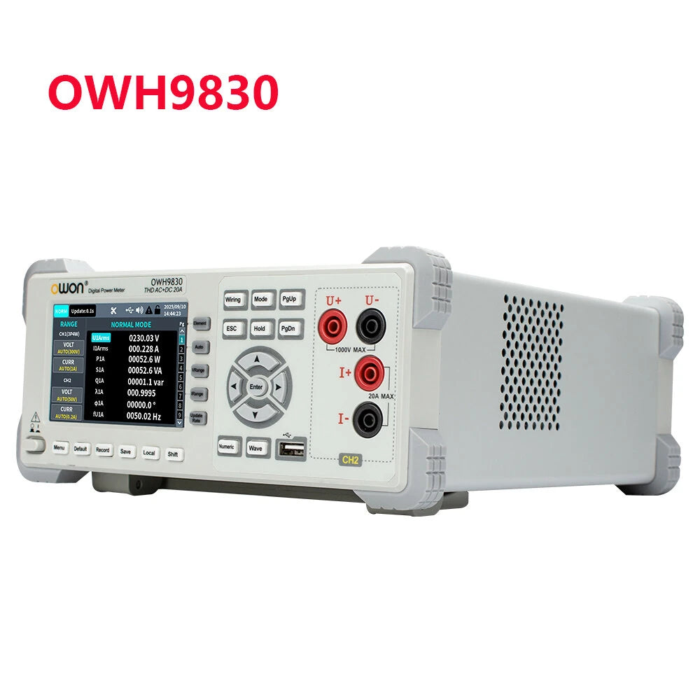 High Precision Power Meter 10 Channels Measurement Energy Monitoring 3.96 Inch TFT LCD RS232 Portable Professional Energy Analyzer