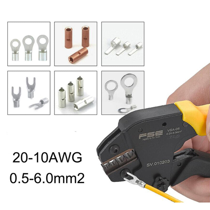 Crimping Tool Open Plug Terminal Electrician Multifunctional Ratchet Crimping Tool Terminal Pliers