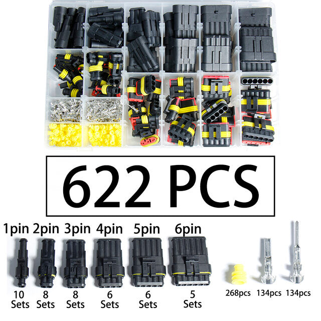 Car Electrical Wire Connector Plug Automotive Waterproof 1/2/3/4 Pin Motocycle Truck Harness Male Female Crimping Pliers