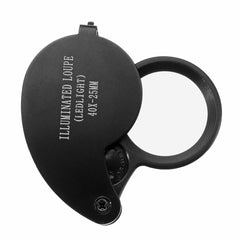 40X 25mm LED Jeweler Eye Loupe Magnifier Magnifying Glass Jewelry Diamond