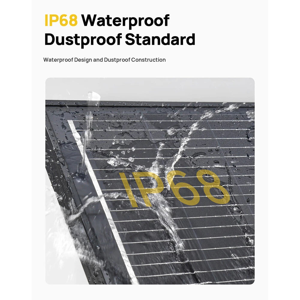 2pcs 120W Solar Panels High Efficiency Monocrystalline PV Modules IP68 Waterproofing Ideal for RV & Marine Rooftop
