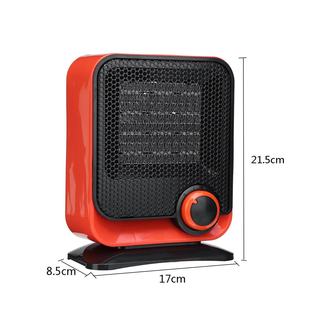 220V 1500W Low-Noise Electric Fan Heater with Adjustable Temperature - 3 Colors Available