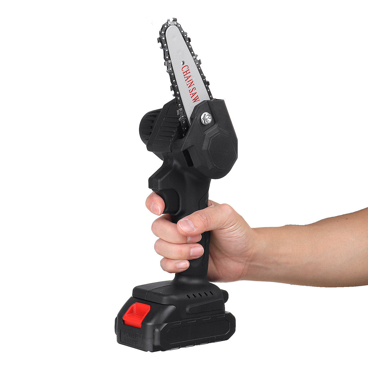 550W 4 Inch Cordless Mini Electric Chainsaw Portable Rechargeable Woodworking Saw