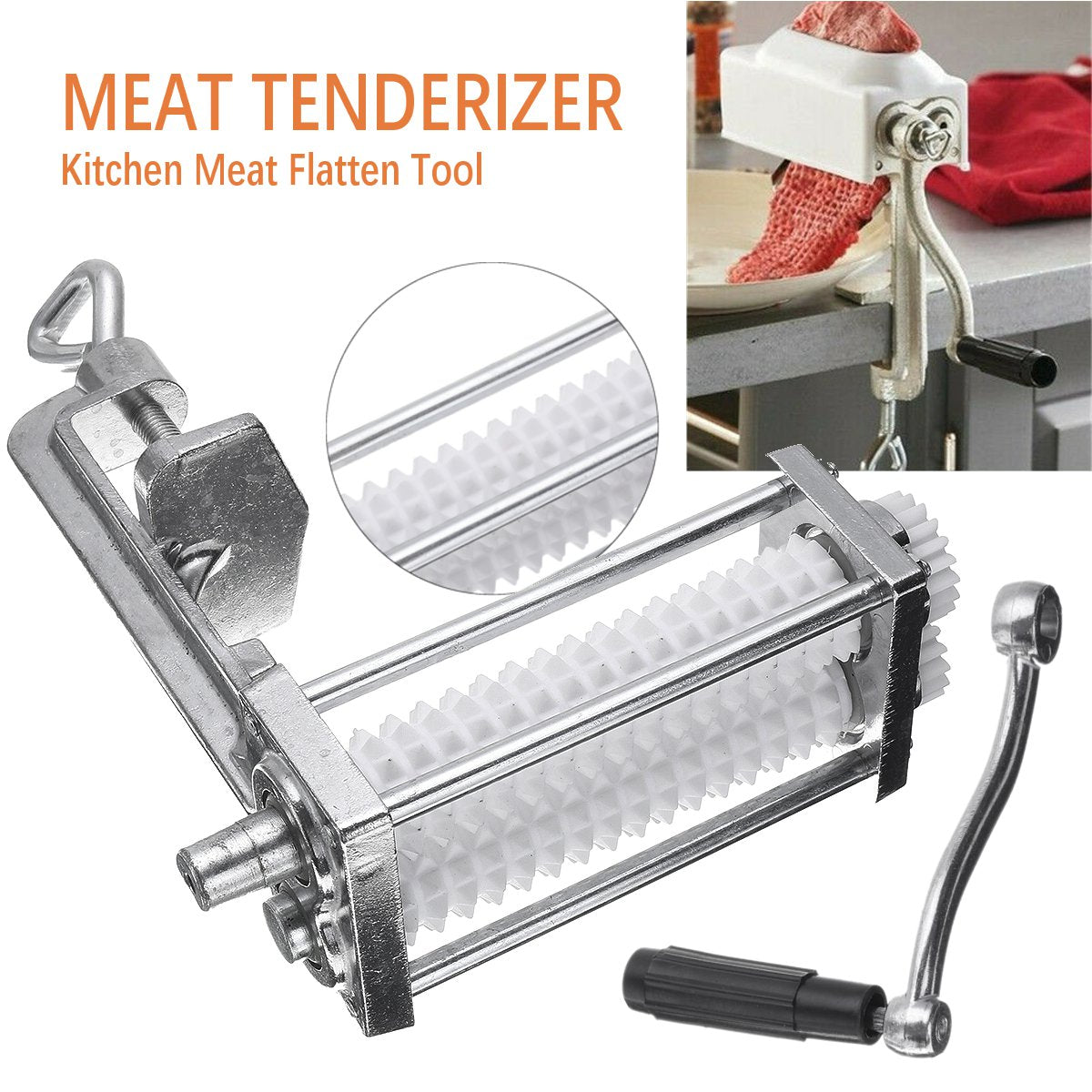 Convenient Duty Meat Chopper Tenderizer Cuber Steak Machine Flatten Iron Kitchen Tool
