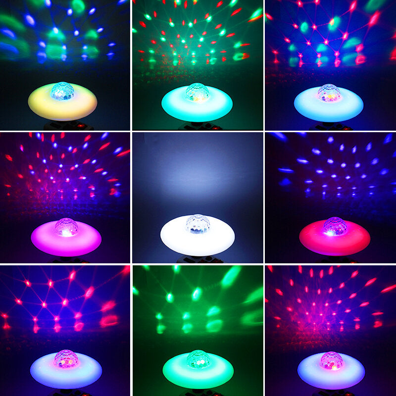 AC86-265V Music LED Garage Light Bulb 24Keys Remote Control