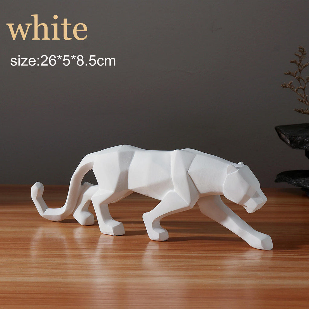 Modern Abstract Art Leopard Resin Geometric Resin Model Gift Room Decorations