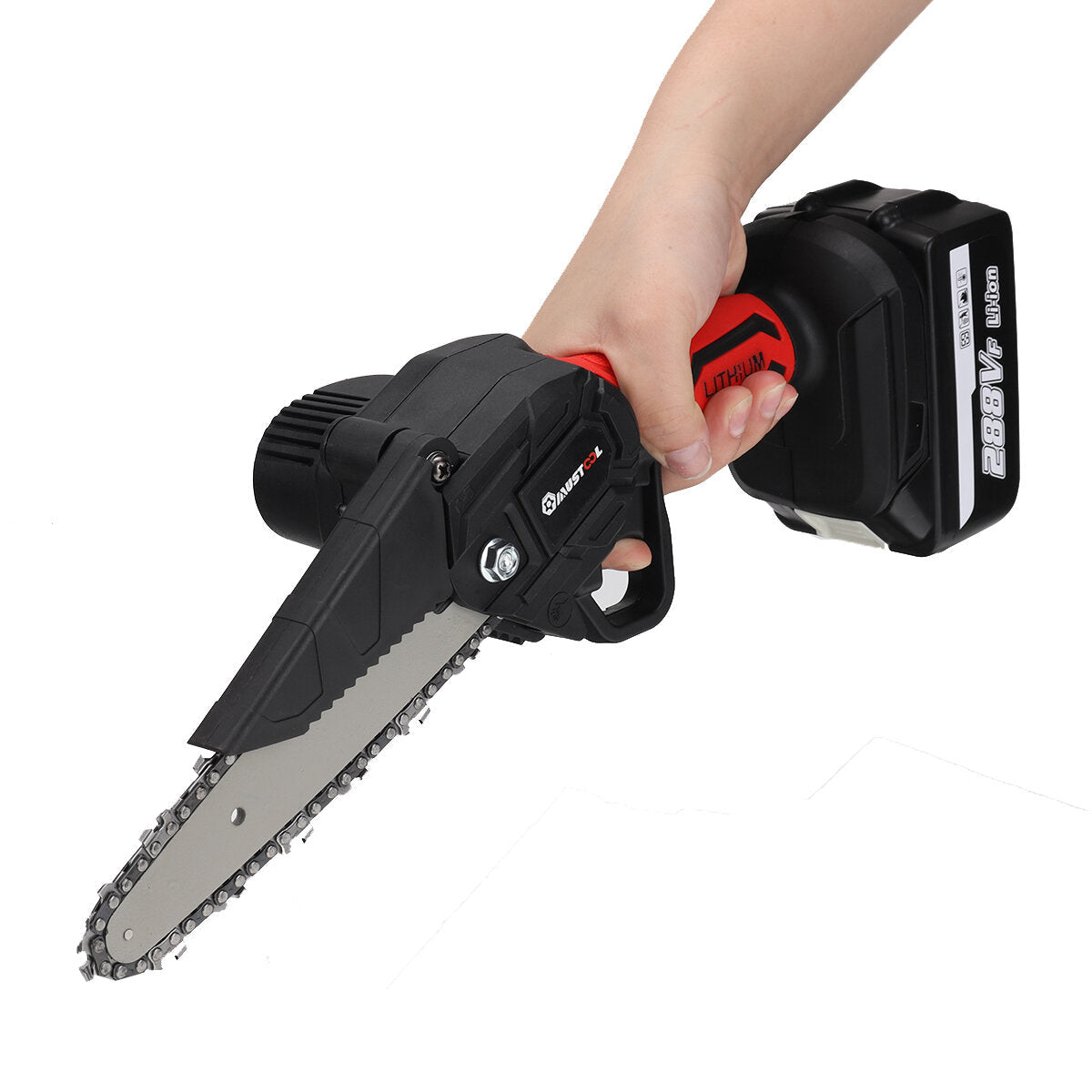 6 Inch 1200W Electric Chain Saw Cordless Pruning Chainsaw Garden Woodworking Tool