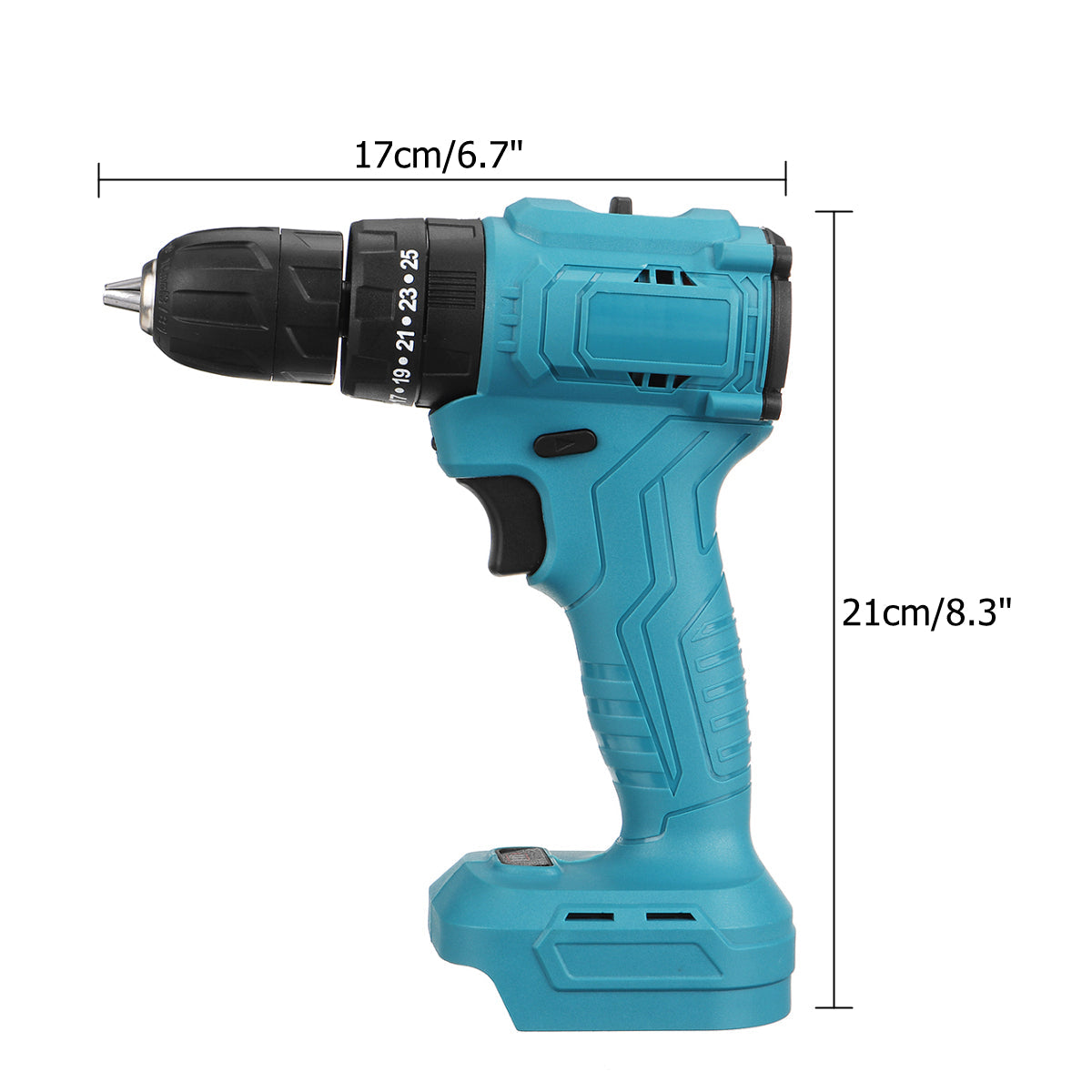 520N.m. Brushless Cordless 3/8" Electric Impact Drill Driver Replacement for Makita 18V Battery