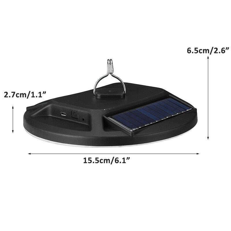 LED Solar Camping Tent Light Garden Hooking Floodlight Outdoor Lamp With Remote Control