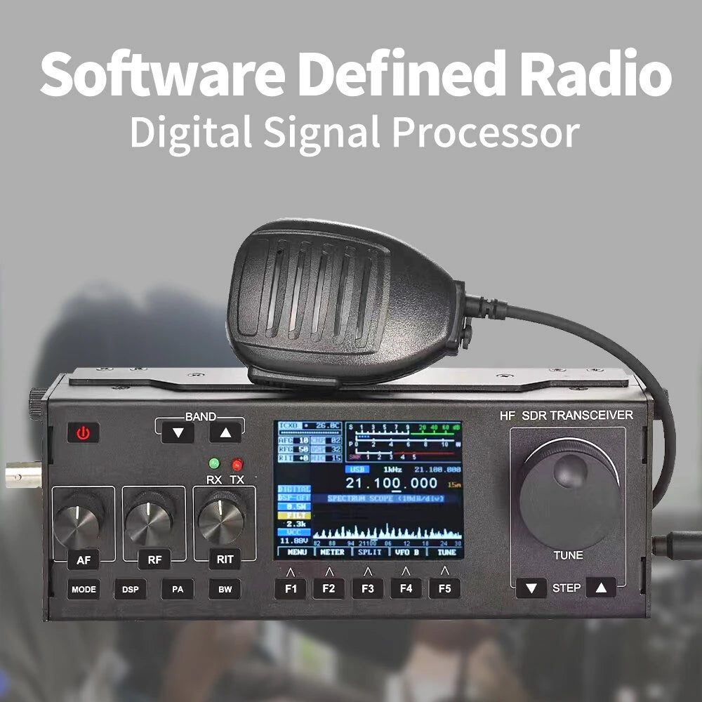 Portable HF SDR SSB Transceiver RS918 amateur Radio vehicle mounted CB ham mobile transceiver car two way radio