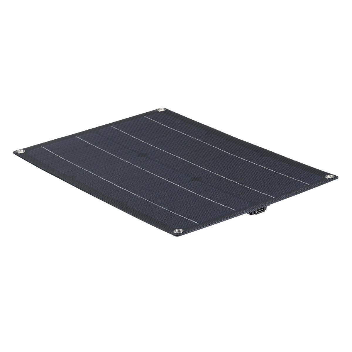 20W Solar Panel Field Vehicles Emergency Charger With 4 Protective Corners Single USB+DC