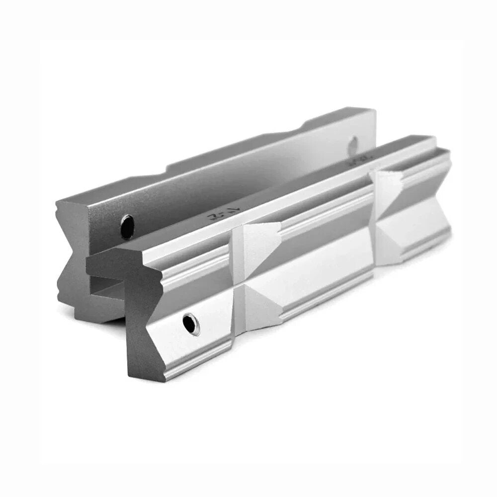 Durable Aluminum Alloy Vise Jaws with Magnetic Grip, V-Type Design, Dual Pack - 4"/5"/6"/8" Options Available