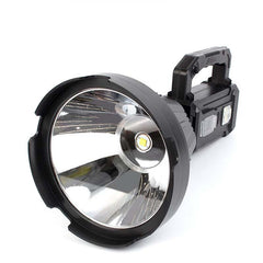 LED Flashlight 5500-7000K Super Bright 6 Modes Type-c Sloar Rechargeable Long Throw Waterproof Solar Portable Searchlight For Hunting Camping