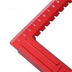 High Precision Aluminum Triangle Ruler 140mm/180mm, Double-Sided Scale, Needle Slider for Woodworking Projects