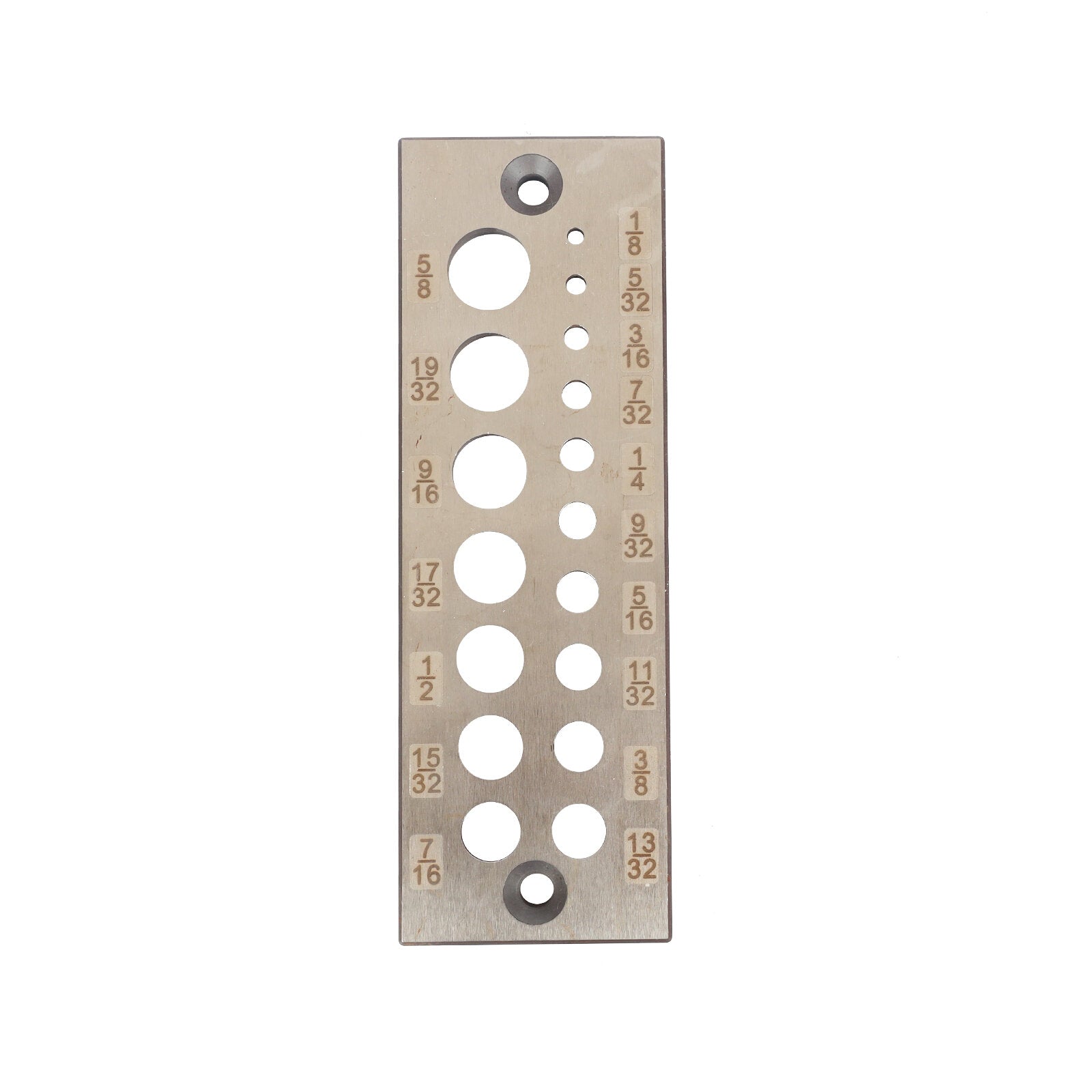 Steel Dowel Plate Maker with 17 Holes for Woodworking - Metric & Imperial Sizes, Perfect for Hardwood & Softwood