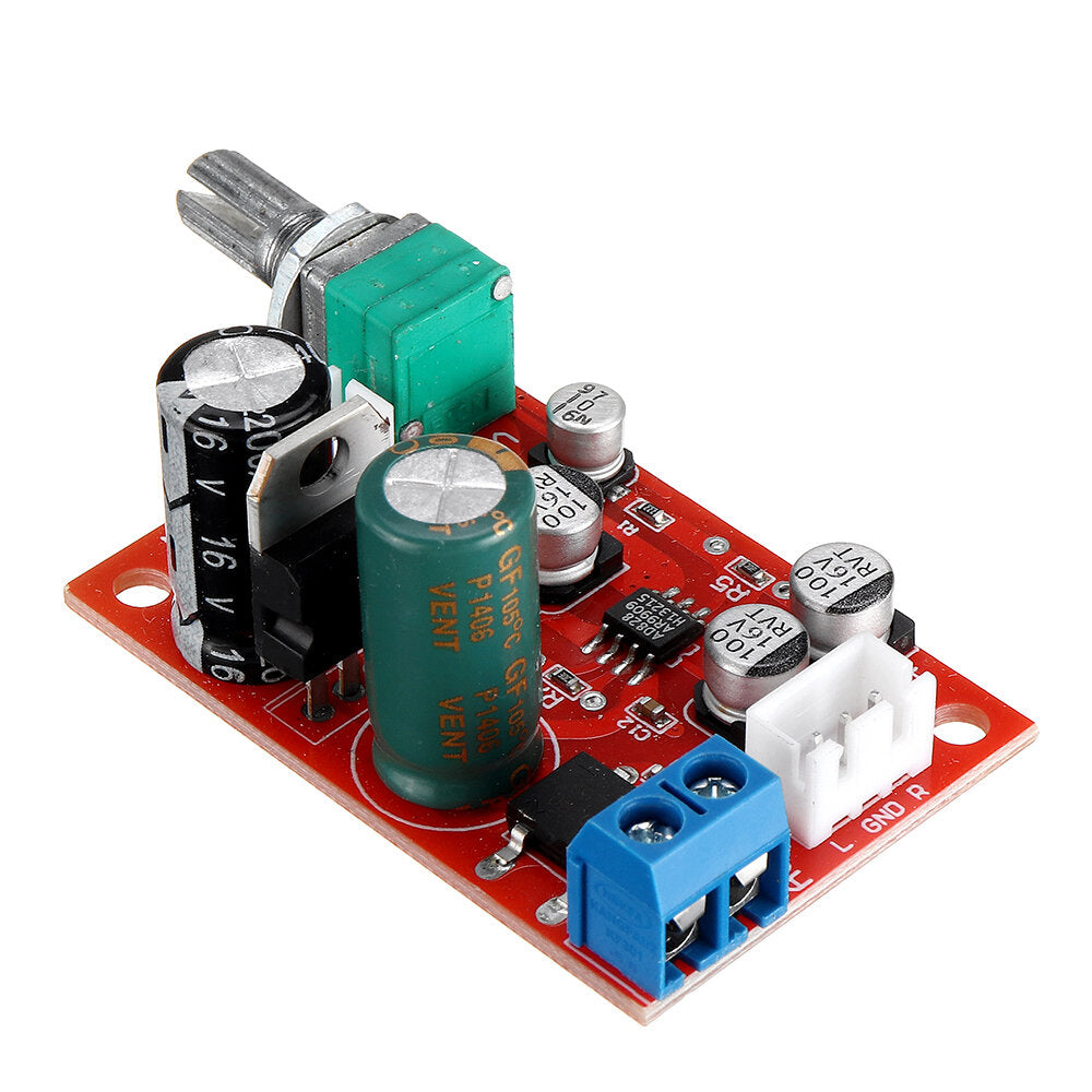 Operational Amplifier Preamplifier Board Single Power Supply with Volume Potentiometer