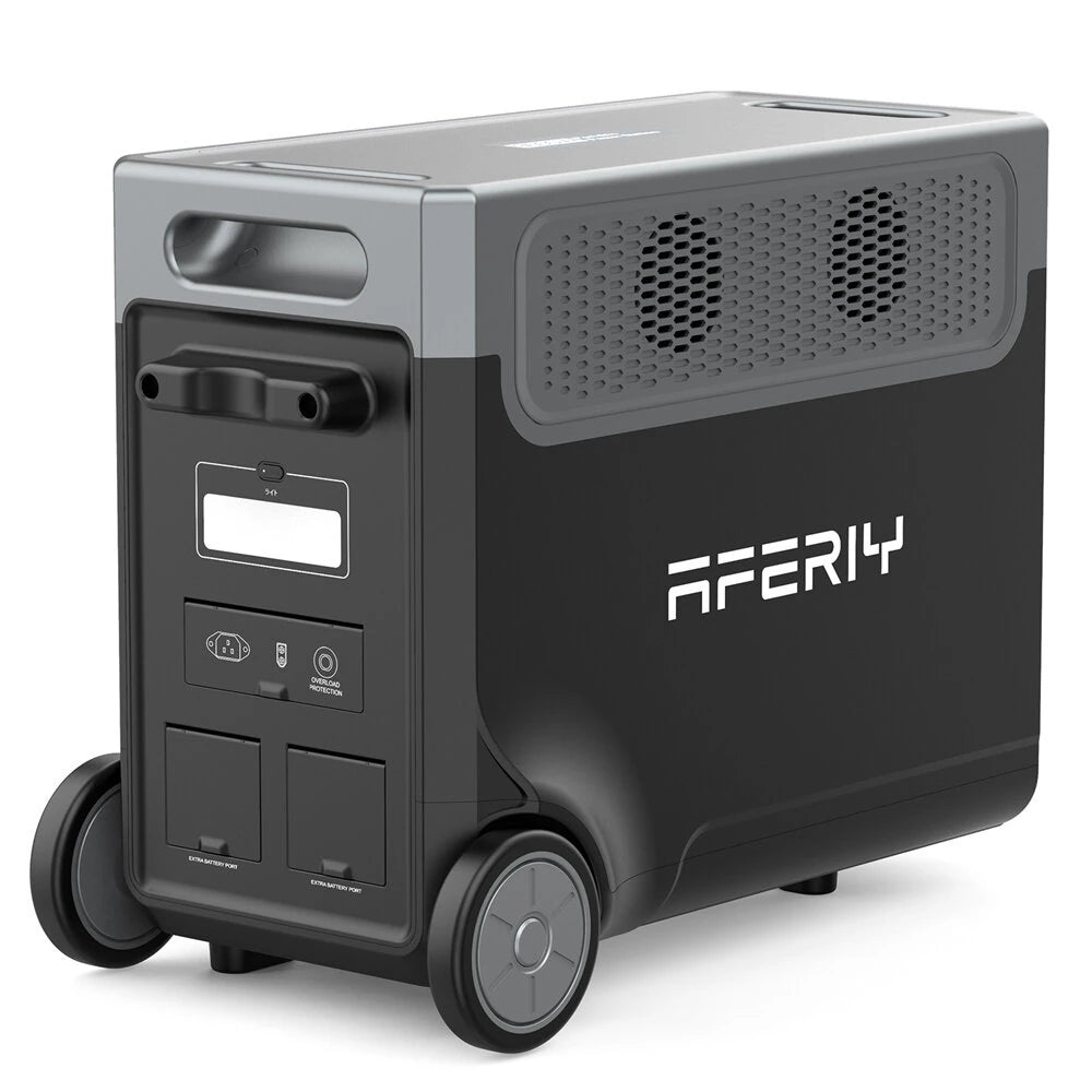 3600W 3840Wh LiFePO4 Portable Power Station, Optional 1 or 2 Expansion Batteries, App Control, UPS & Wheels for Home Backup & RV