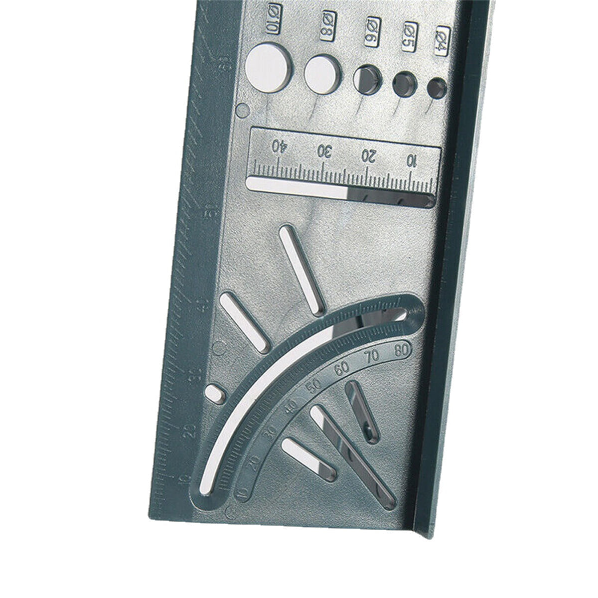 Woodworking Scribe Mark Line Gauge 100mm T-type Ruler Hole Scribing Gauge Aluminum Crossed-out Ruler Carpenter Measuring Tool