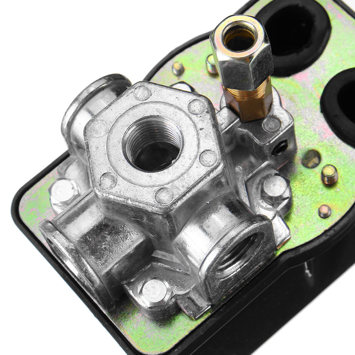 380V 0.8MPA Air Compressor Pressure Switch Control Valve Manifold Regulator Gauges