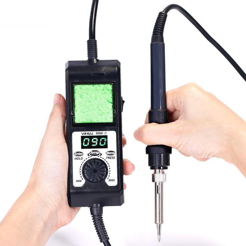 Temperature Adjustable Soldering Iron Station Temperature Correction Sleep Protection 65W 90~480 Removable Stand