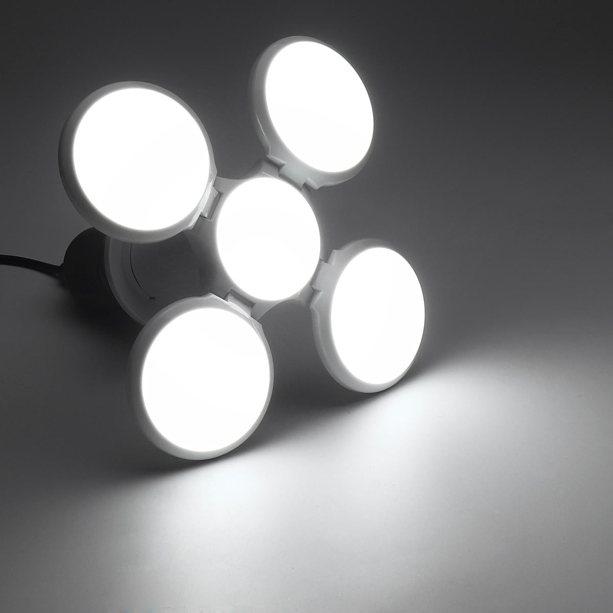AC85-265V E27 30W 5730 SMD Five-leaves Foldable Football Shape  120 LED Light Bulb for Home Indoor Use