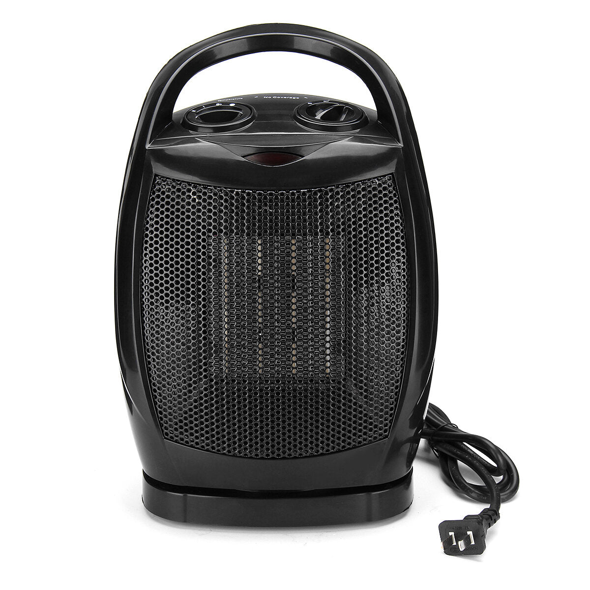 1500W Electric Warm Air Heater Fan with PTC Ceramic Thermostat - EU/US Plug