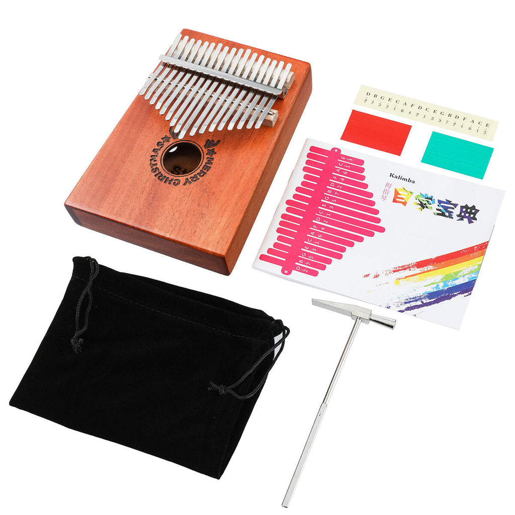 17-Key Kalimbas Wooden Finger Thumb Piano Mbira Education Musical Instrument Toy