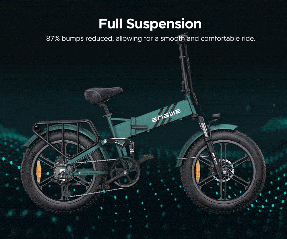 Torque Sensor Electric Bike 16Ah 52V 75Nm Recommended Top Speed 25KM/H High Torque 20*4in 100km Mileage Range Folding Fat Tire Electric Bike Bicycle