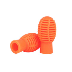 2Pcs Silica Gel Head Drumsticks Portable Practice Drum Set Drum Cap for Drumsticks