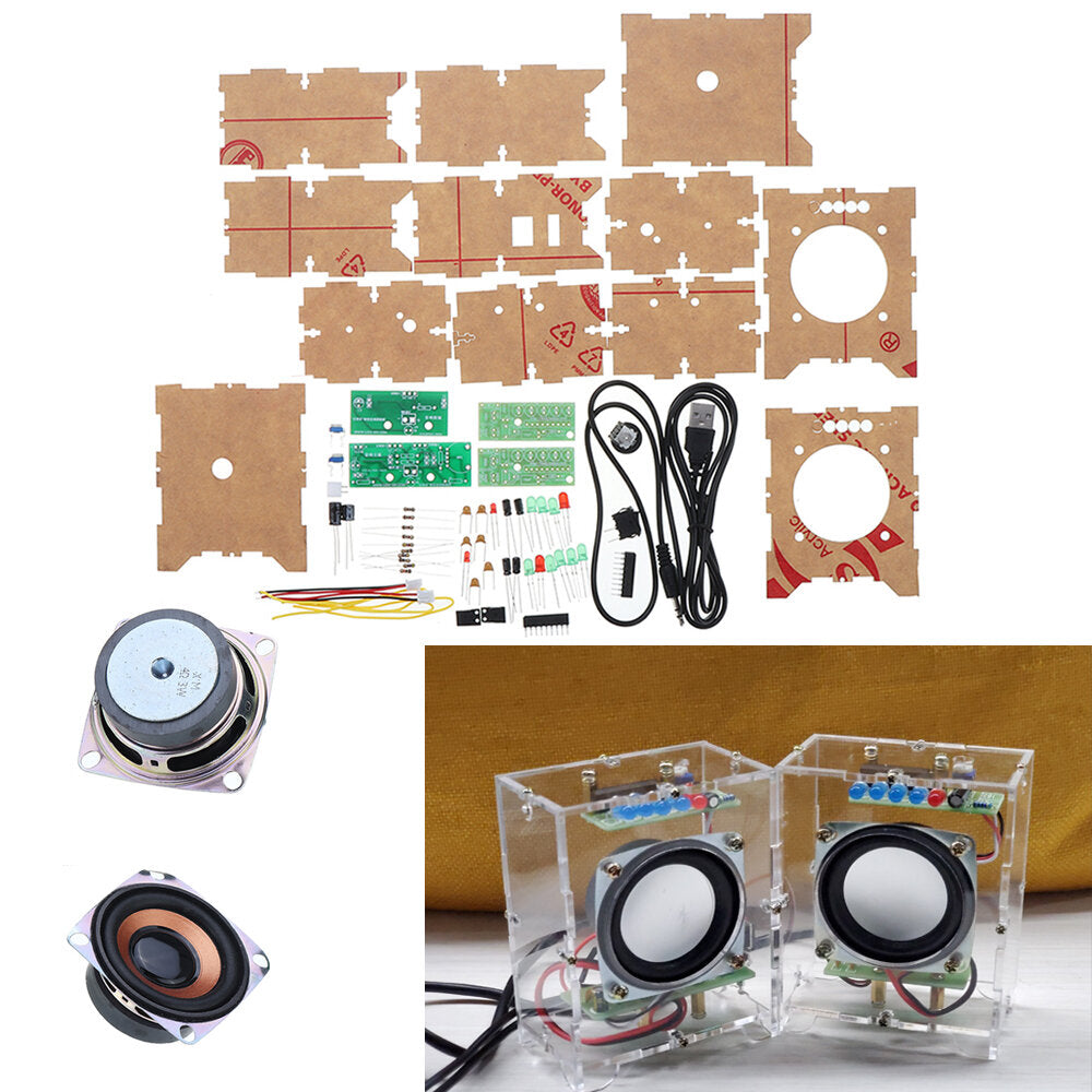 DIY Mini Amplifier Audio Upgrade Version Small Amplifier Speaker Kit 3W Speaker Audio Student Soldering Experiment Training Diy Circuit Board Kit