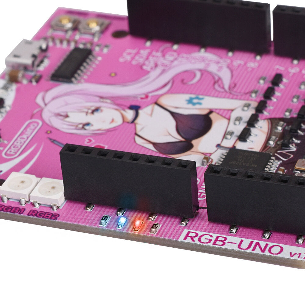 5Pcs RGBDuino UNO V1.2 Jenny Development Board ATmega328P Chip CH340C VS UNO R3 Upgrade for Raspberry Pi 4 Raspberry Pi 3B Geekcreit for Arduino