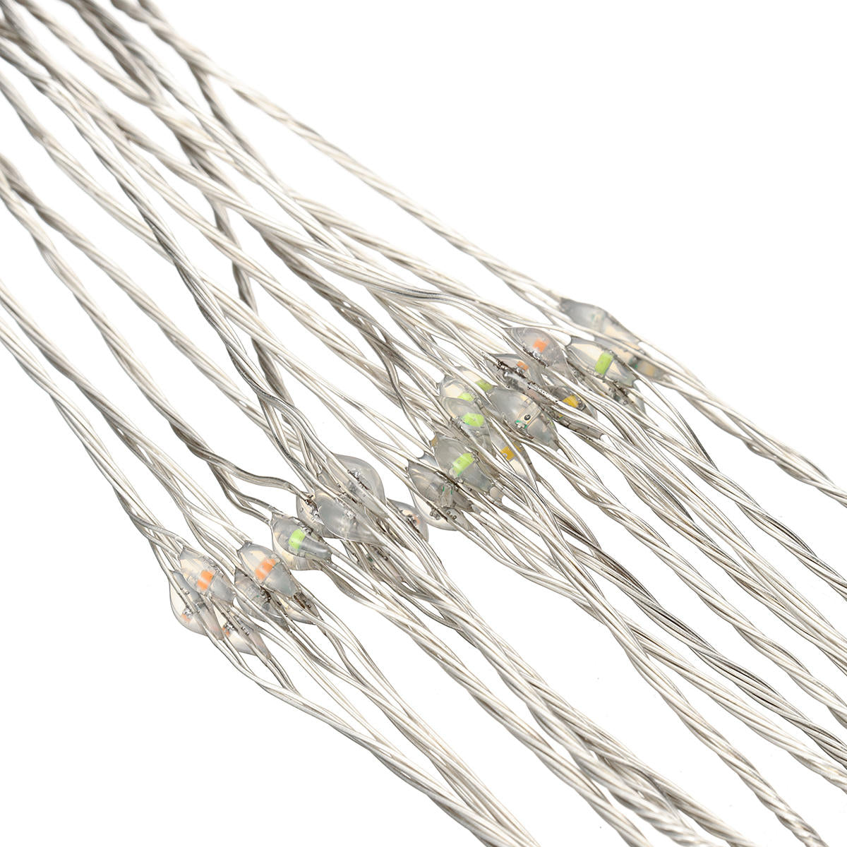 Battery Operated 198LED Dandelion Hanging String Light Silver Wire 8 Mode Dimmable Christmas Decor