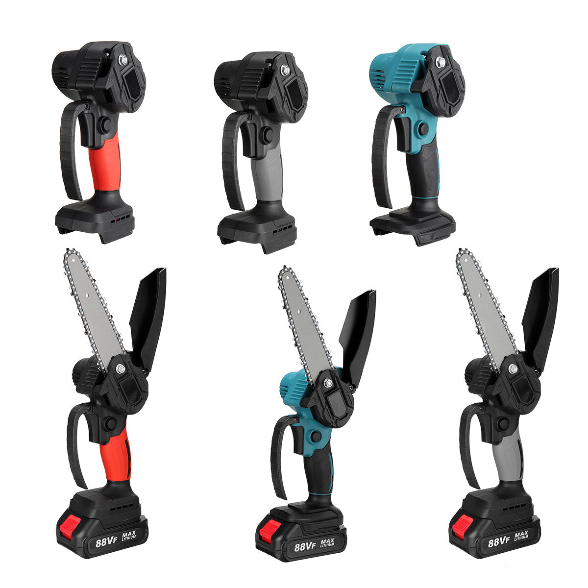 88VF 4000RPM 6" Cordless Electric Chainsaw Wood Cutter Saw For Makita 18V Battery
