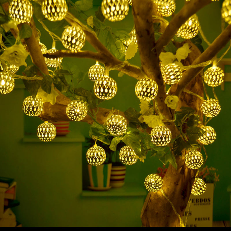 5M/6.5M/7M LED Solar Garden String Light Outdoor Moroccan Hanging Lantern Fairy Lamp