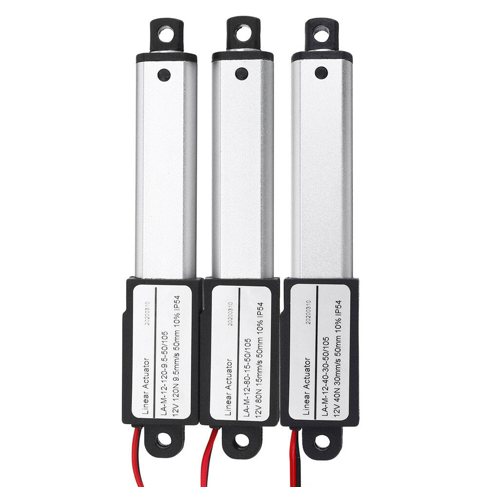 Linear Actuator 12V DC 50mm Stroke Electric Window Opener Linear Motor IP54