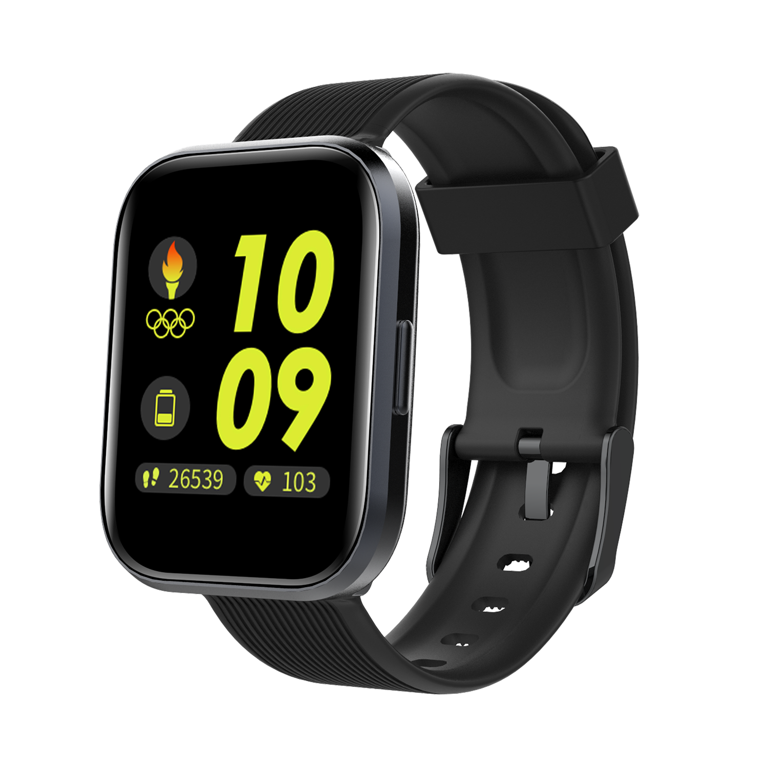 Bluetooth 5.0 1.4'' Full Touch Screen 5ATM Waterproof 24h Heart Rate Monitor Music Camera Control 30 Days Long Standby Smart Watch
