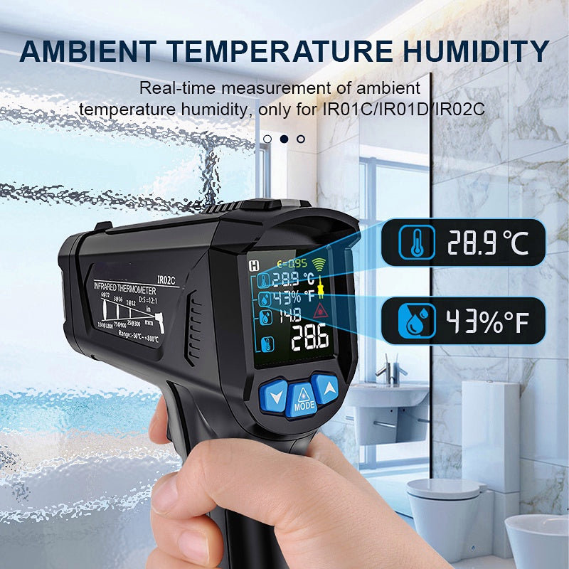 Non-Contact Laser Infrared Thermometer For Cooking Repairs Industrial