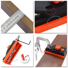 2 In 1 Pocket Hole Jig 6/8/10/12mm Dowel Jig Carpentry Locator Doweling Jig Hole Drill Guide