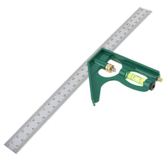 300mm Stainless Steel Protractor Ruler - High Precision, Corrosion-Resistant, Ideal for Woodworking & Measuring