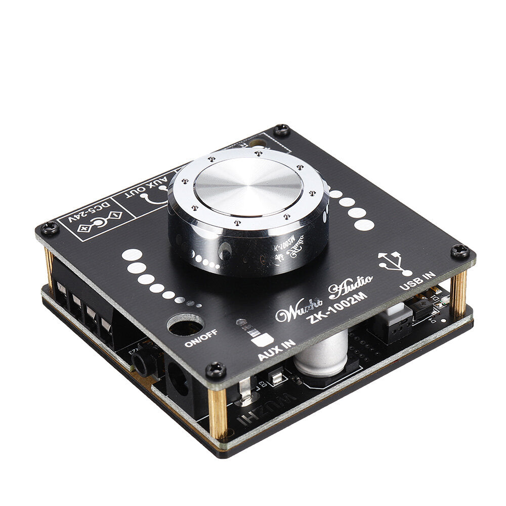 100W+100W Bluetooth 5.0 Power Audio Amplifier board Stereo AMP Amplificador Home Theater AUX USB 100W*2