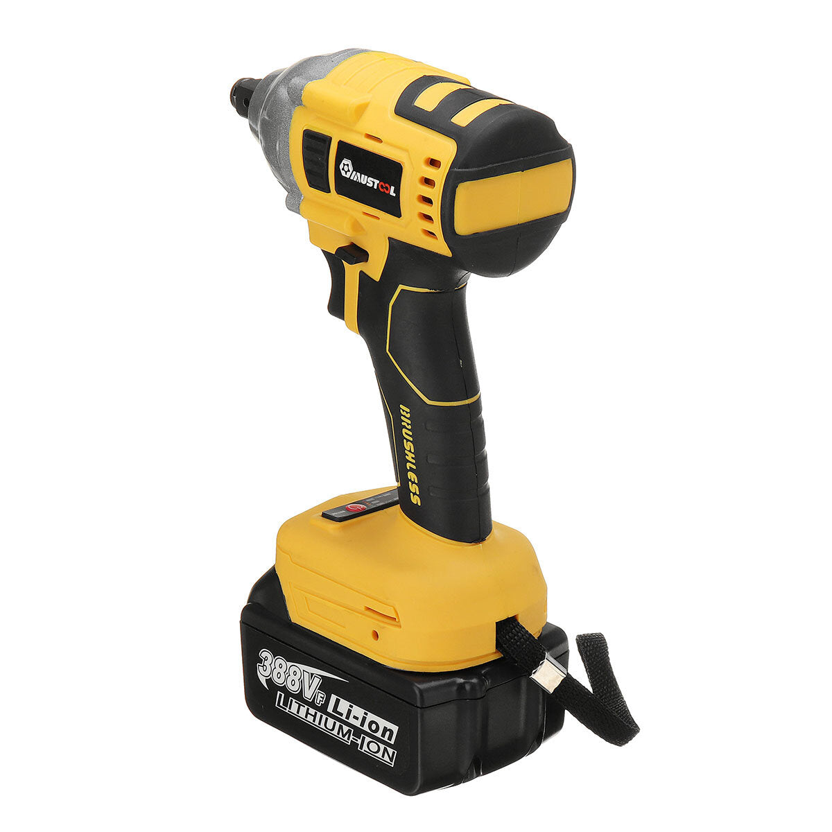800N.M 1/2" 388VF 6000mAh Electric Wrench Brushless Motor Woodworking Tool with/without Battery