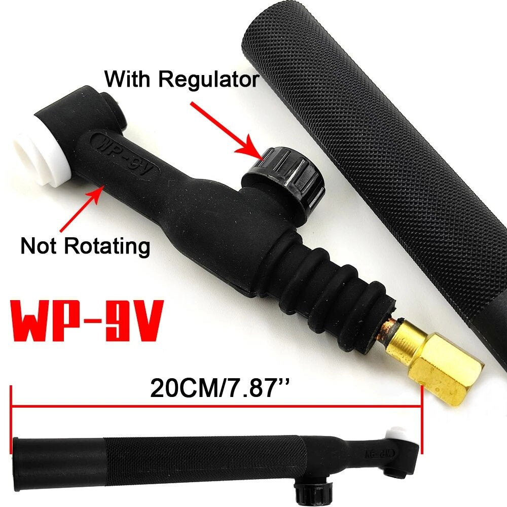 WP9 WP9F WP9V WP9FV WP9P Air Cooled Argon Flexible and Valve Pencil Rotatable TIG WeldingTorch Head