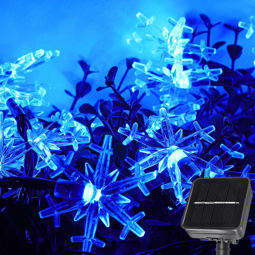 6.5m 30LED Solar String Lights Snowflake Home Garden Fairy Lighting Party Christmas Decoration