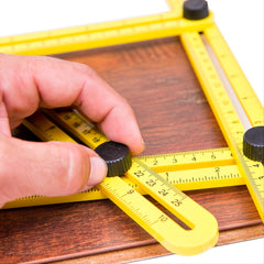 1pc Multifunctional Industrial Angle Measurement Foldable Four-fold Ruler 31cm*17.5cm
